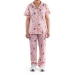 Paisley Print Satin Pajama Set, Soft & Breathable