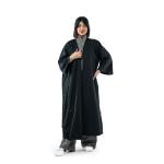 Abaya with Buttoned Panel Detail & Minimalist Silhouette