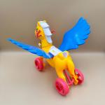 Winged Pony Push Toy – Bell & Saddle Edition