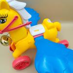 Winged Pony Push Toy – Bell & Saddle Edition
