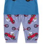 Boys Pajama Set – Snoopy Car Print & Crew Neck