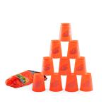 Knockdown Toss Stacking Cups with Soft Throwing Bag - Plain