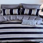 Urban Stripe Elegance Bedding Set 4 in 1