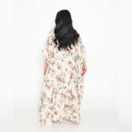 French cotton reception gown with embroidery