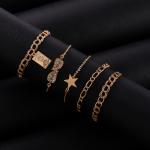 Artificial Starry Elegance Bracelet Set 5pcs