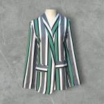 Verde Stripe Tailored Blazer Jacket